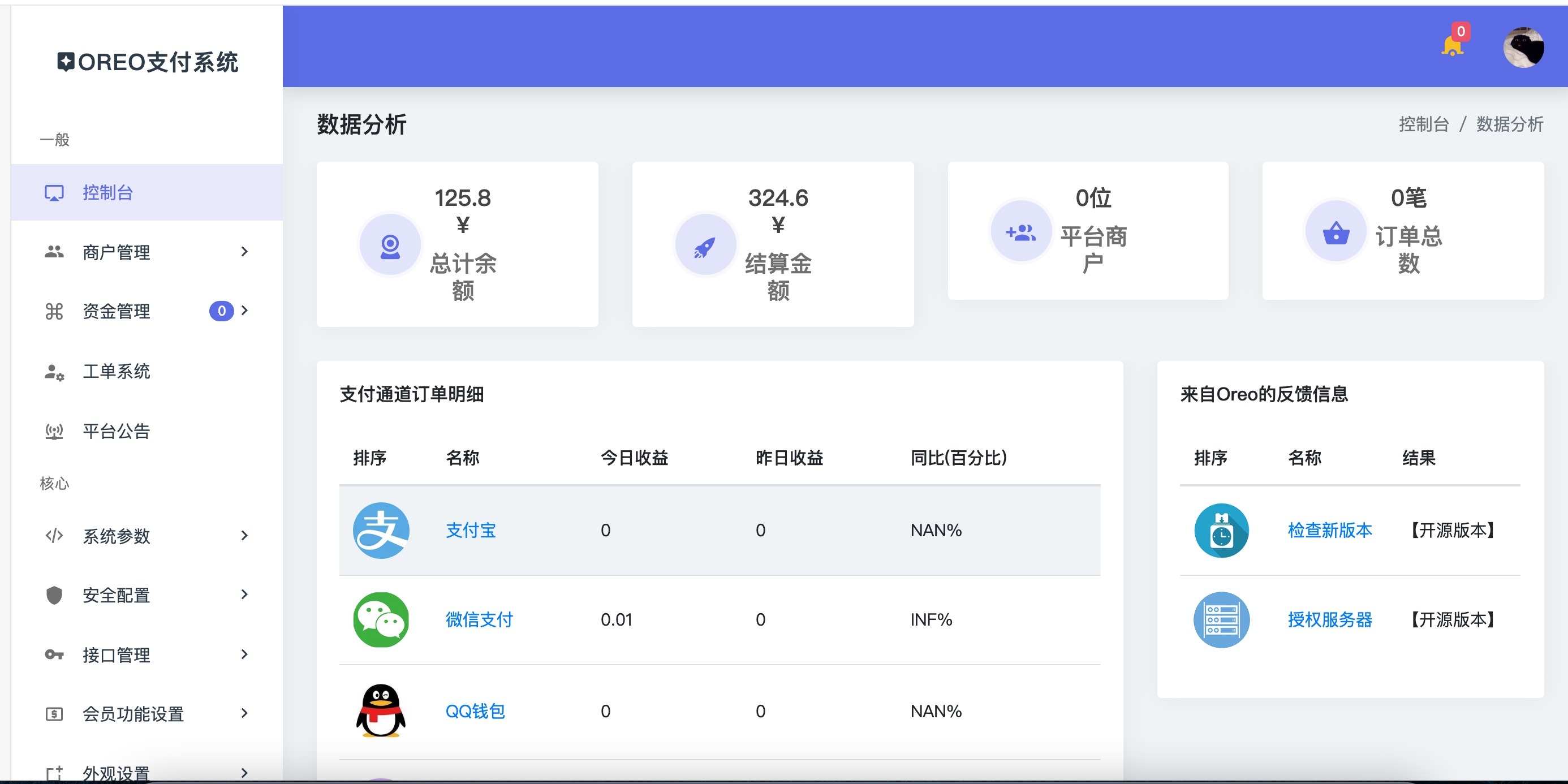 【优选源码库】全网首发Oreo易支付开源版