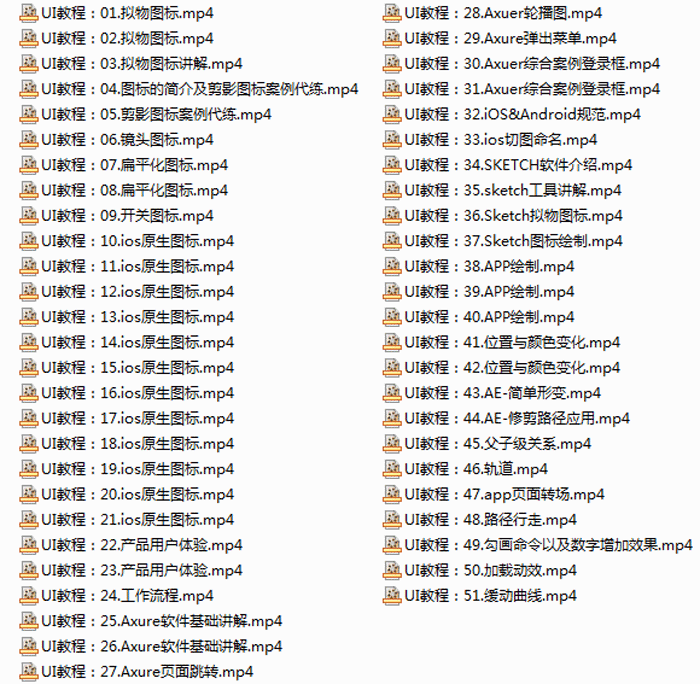 【优选源码】移动端APP UI设计教程(51集)