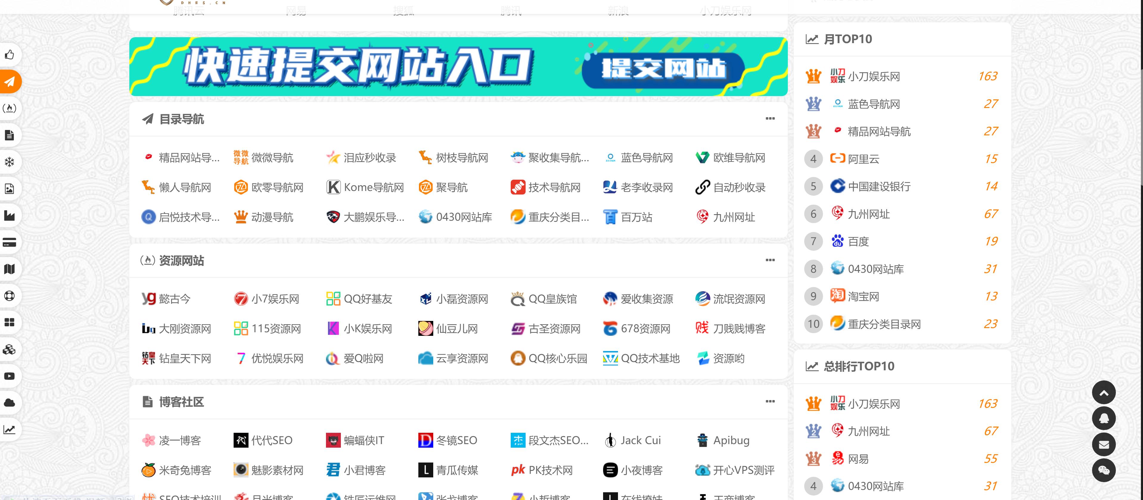 【优选源码】 站长导航二开美化源码 网站提交自动秒收录