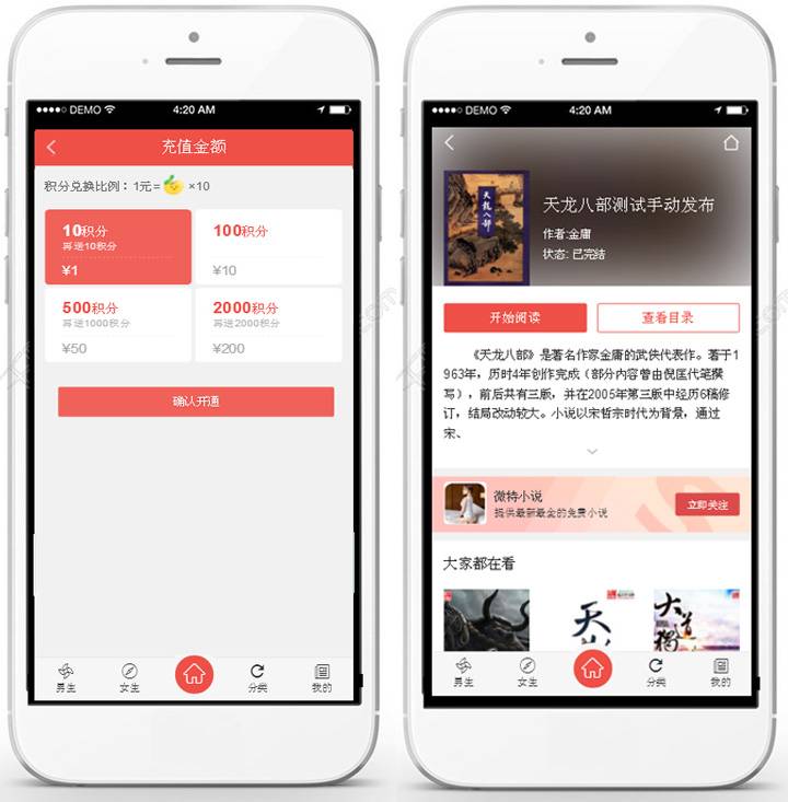 【优选源码】小程序源码_VIP小说小程序源码免费下载V2.5
