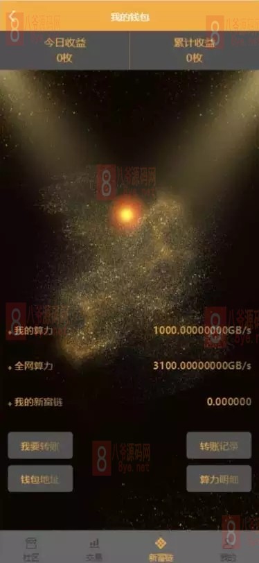 【优选源码】2021新富区块链服务器打包完整运营系统源码 带矿机+区块链+交易+众筹+理财