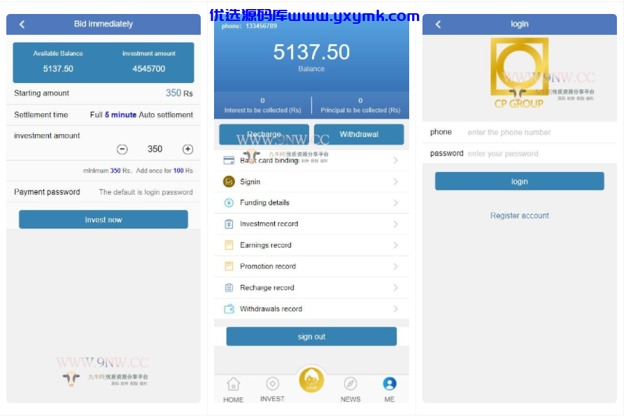 【优选源码】最新二开 英文 金融投资理财平台源码