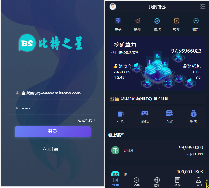 【优选源码】BS比特之星源码