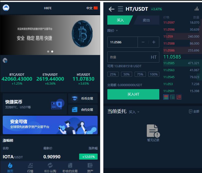 【优选源码】仿火币模式交易所源码+VUE源码可二开法币交易|币币交易|合约交易|期权交易+流动