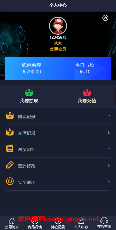 【优选代售】运营版微盘期货交易系统/微交易源码/代理后台/用户风控