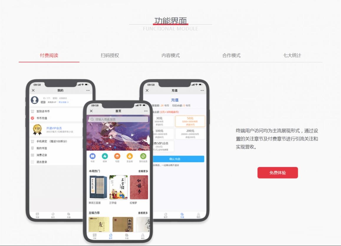 【优选源码】原创微信小说平台系统源码 分销系统源码 内容分销系统源码 支持小说 漫画 有声 影视