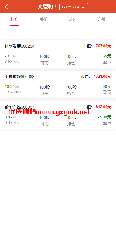【优选代售】uinapp版股票交易系统/股票配资策略系统/K线图完美 | 标价虚价 防下载设置 详细价格咨询客服