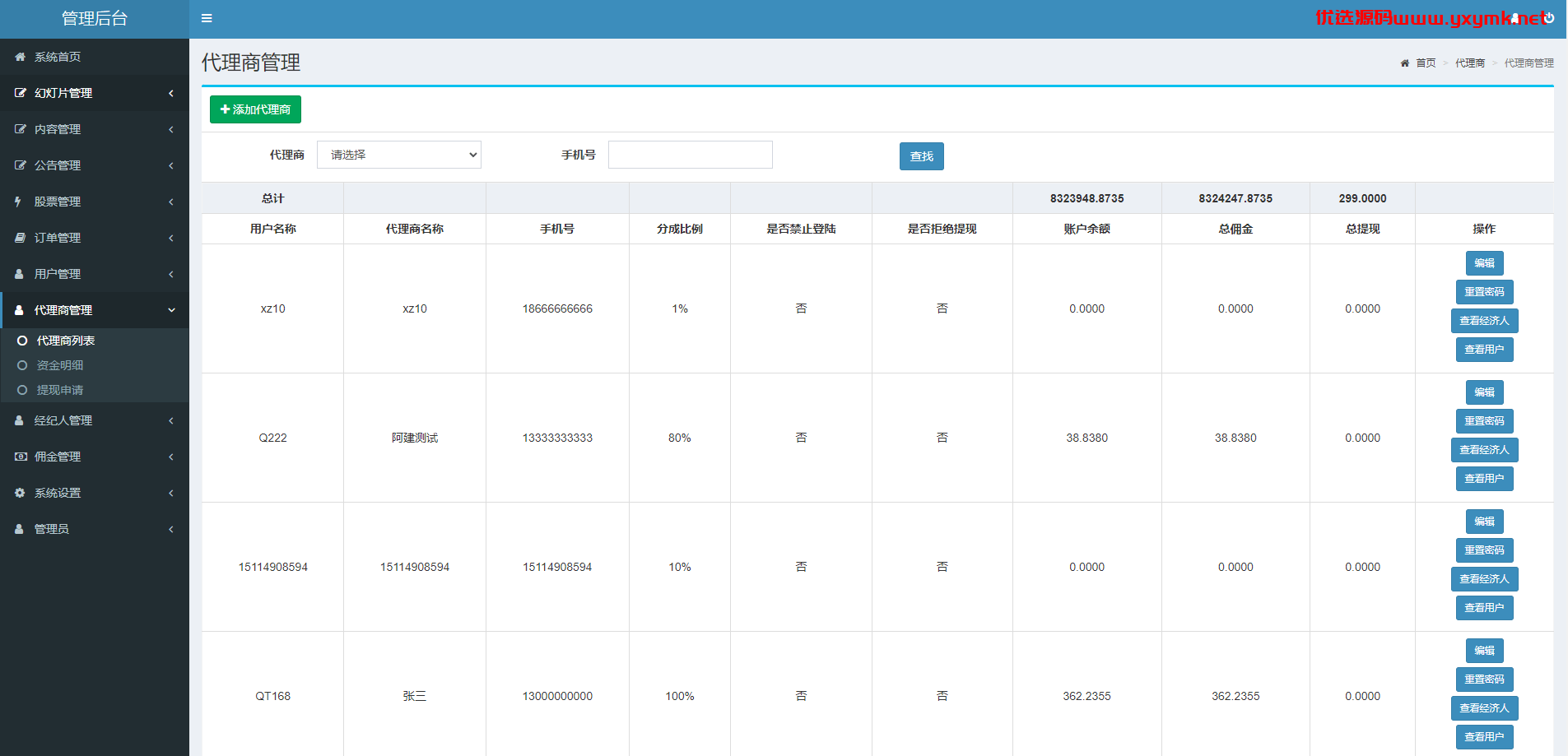 【优选代售】新版股票配资系统/A股股票系统/前端uinapp | 标价虚价 防下载设置 详细价格咨询客服