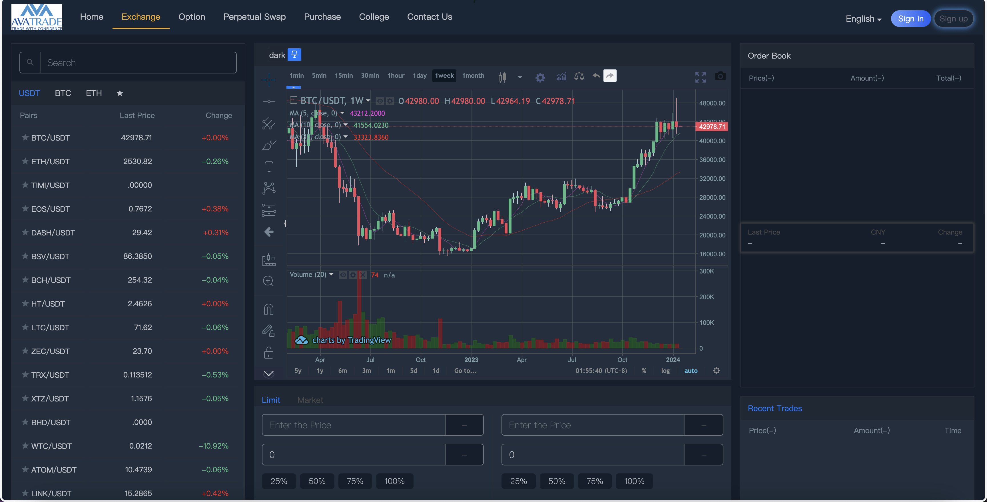 【优选源码】AVATRADE多语言交易所/15国语言交易所/合约交易+期权交易+币币交易+申购+矿机+风控/前端wap+pc纯源码/带搭建教程