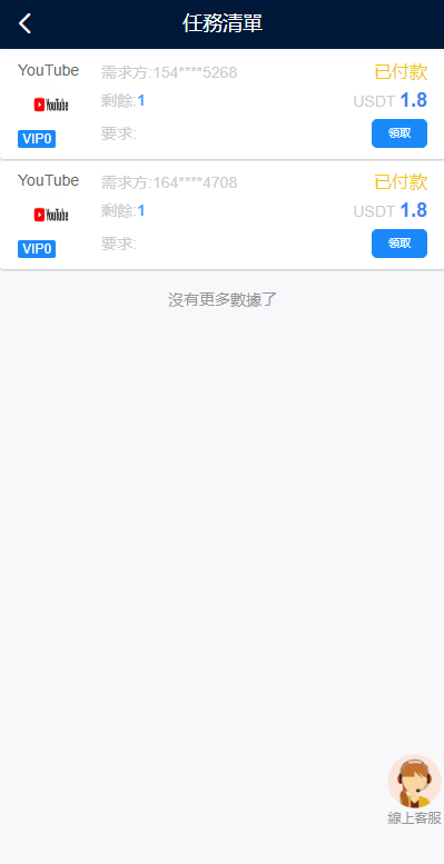 【优选代售】多语言海外点赞任务系统/余额宝/国际任务点赞源码 | 标价虚价 防下载设置 详细价格咨询客服