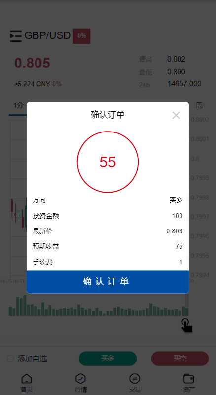 【优选代售】新版微交易微盘系统/外汇期货贵金属虚拟币微盘源码