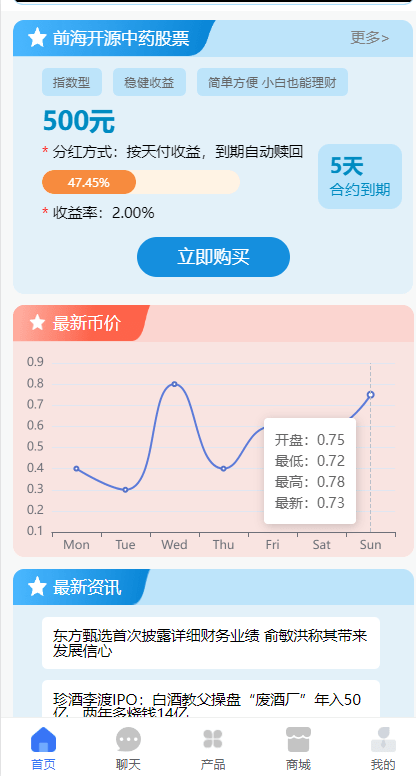 【优选代售】全新项目投资理财系统/投资众筹系统/自带im即时通讯