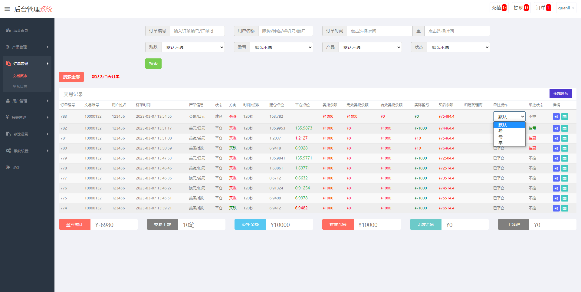 【优选代售】重构版海外微盘系统/外汇微交易系统/伪交易所源码
