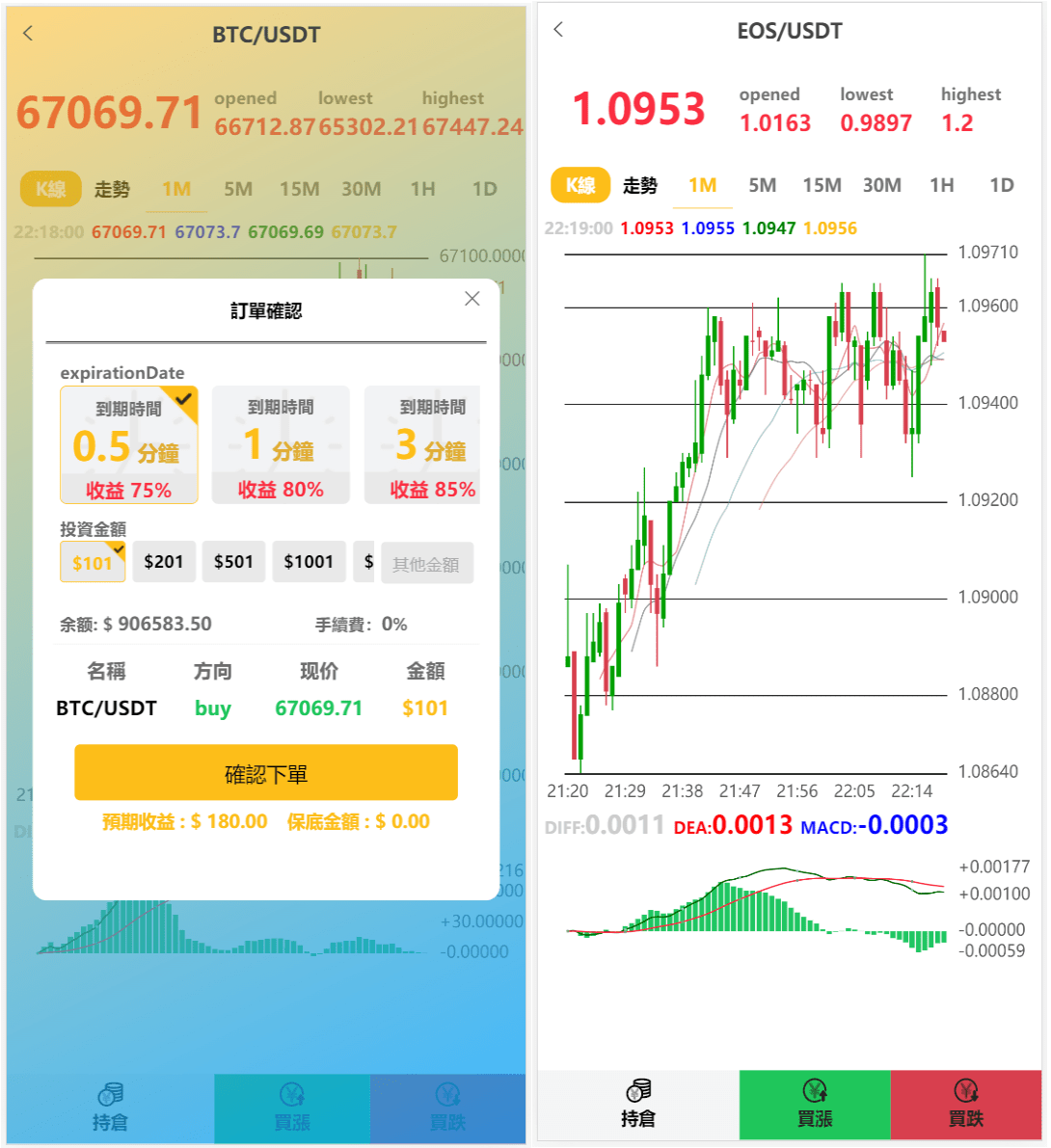 【优选源码】4语言微盘仿交易所源码/K线正常/秒合约/质押/文本搭建教程