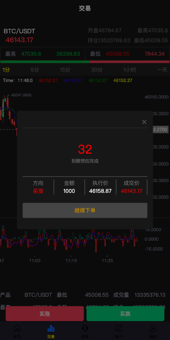 【优选代售】uniapp版微盘系统/虚拟币微交易/秒合约交易/伪交易所