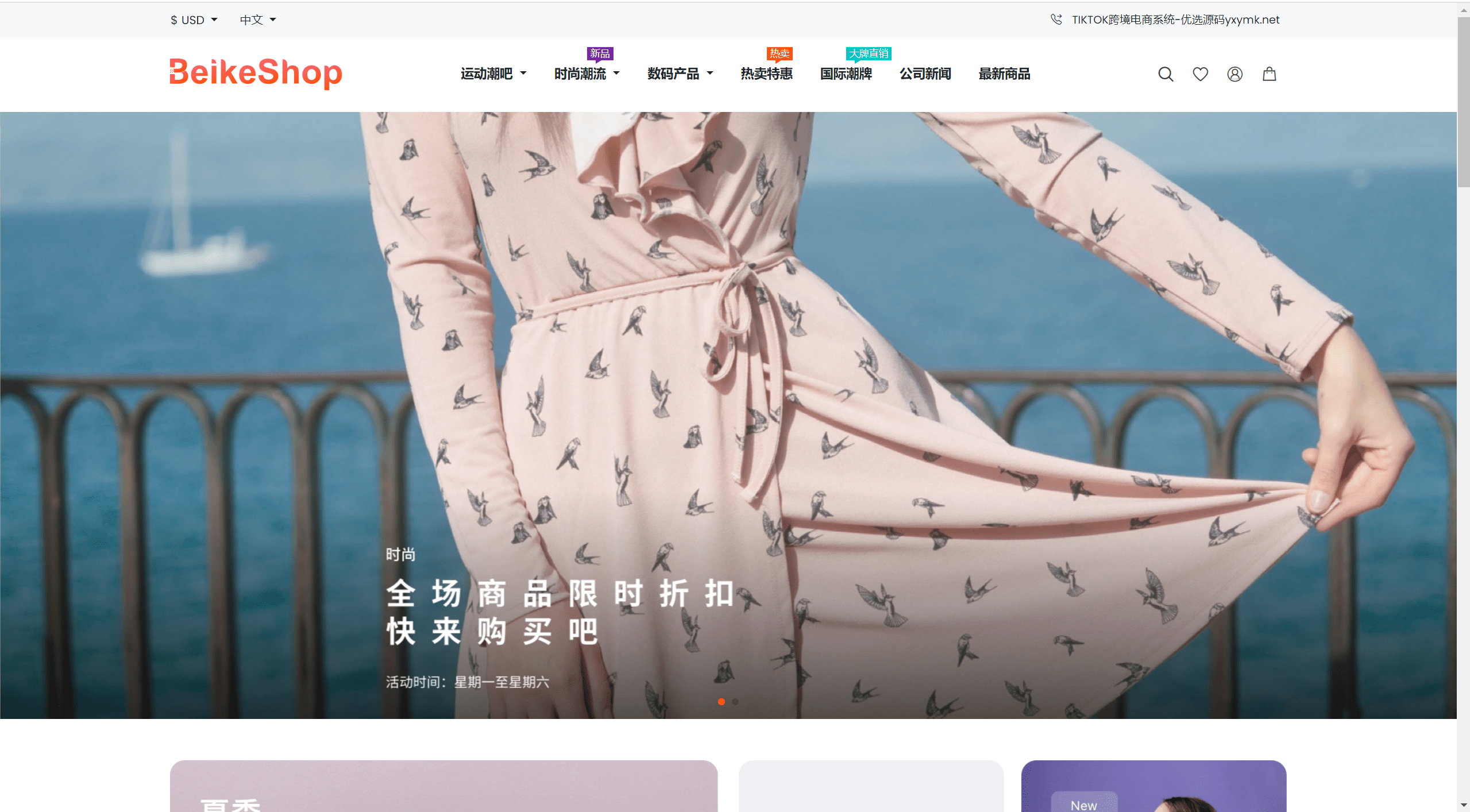 【优选源码】多语言跨境商城自定义UI多支付方式