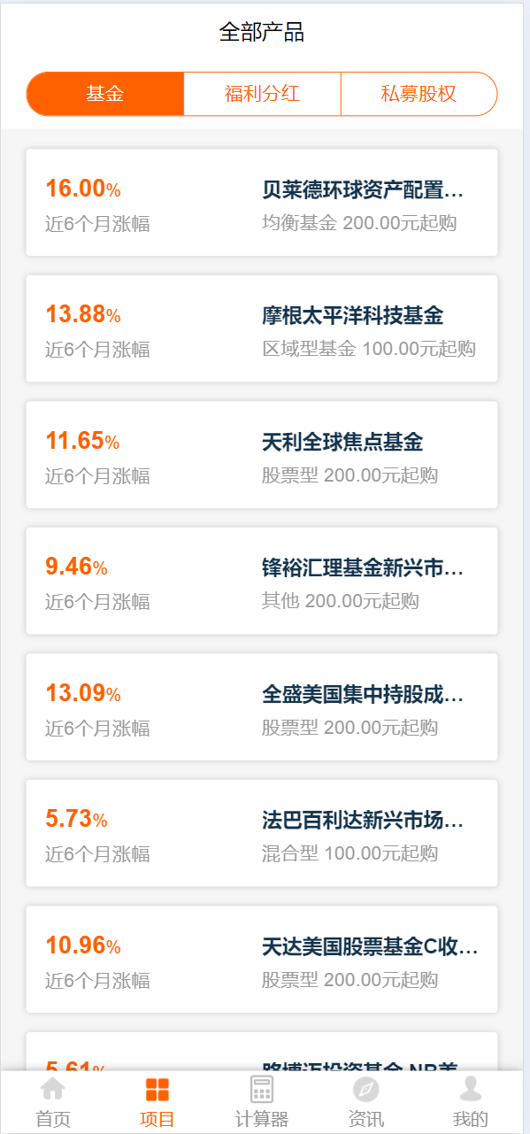 【优选代售】投资理财/私募股权/福利分红