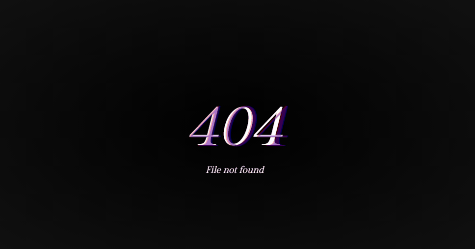 【优选源码】25个带有酷炫动画的创意404错误页面源码
