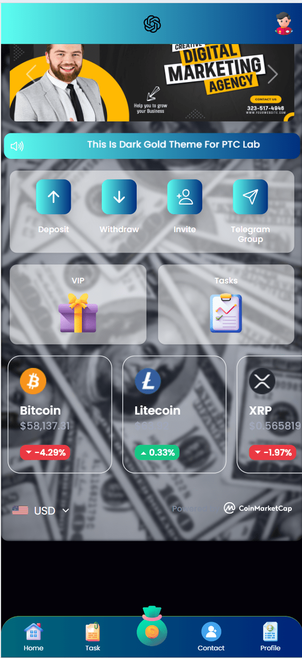 【优选源码】海外最新区块链任务理财投资源码