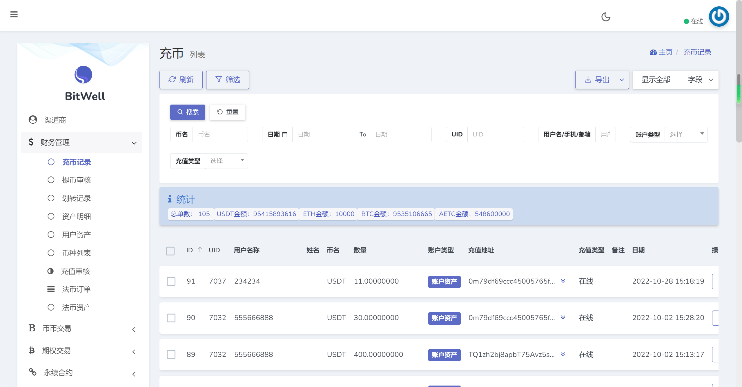 【优选源码】开源BitWell多语言交易所源码/OTC买卖/永续合约/期权交易/币币交易/秒合约交易/申购/代理渠道商/前端uniapp+后端php