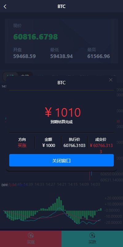 【优选代售】新UI微盘系统/虚拟币微交易/秒合约时间盘
