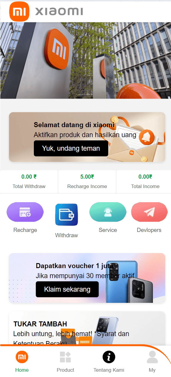 【优选源码】海外印度xiaomi理财投资系统源码