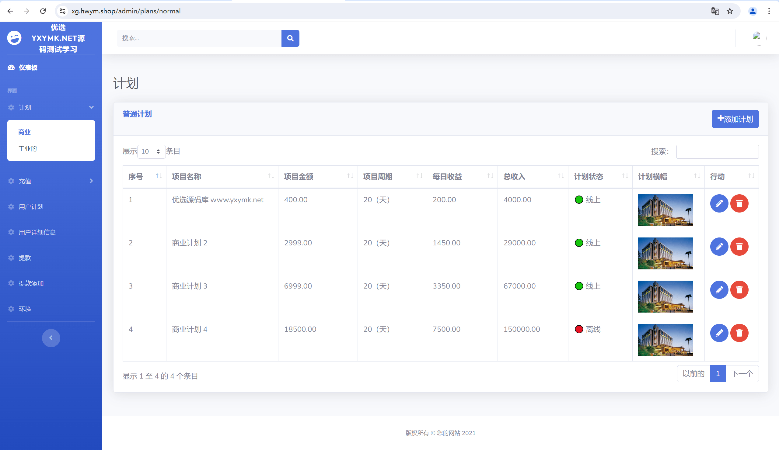 【优选源码】海外酒店/房地产/商业共享投资理财系统源码