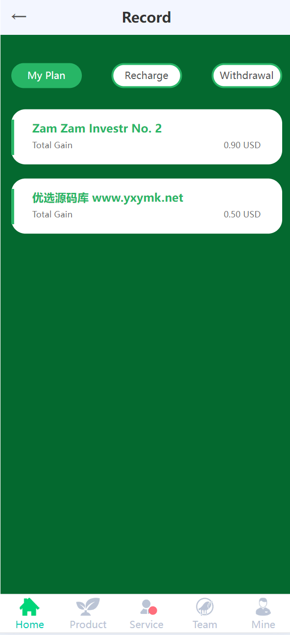 【优选源码】海外蔬菜农场共享投资理财系统源码
