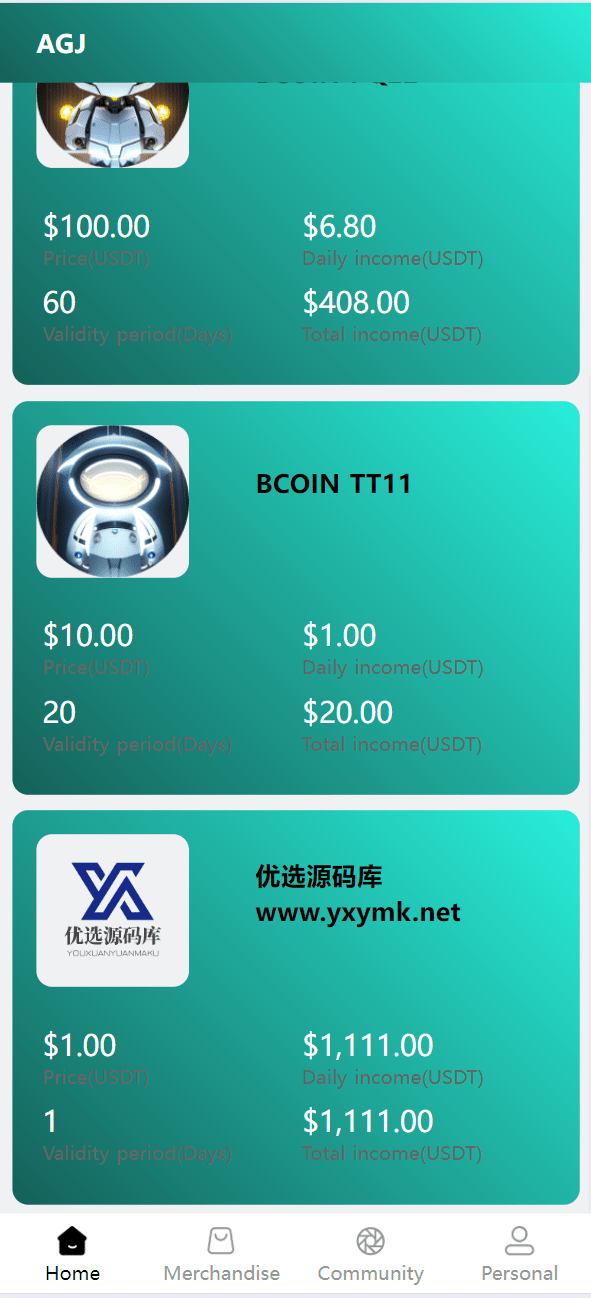 【优选源码】海外区块链ai机器人共享投资理财源码