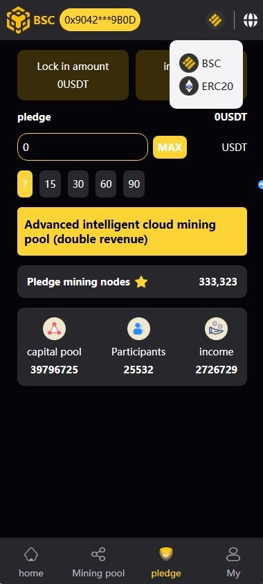 【优选代售】BSC质押挖矿DefiDAPP/带授权合约代码/矿池/7国语言/质押DEFI