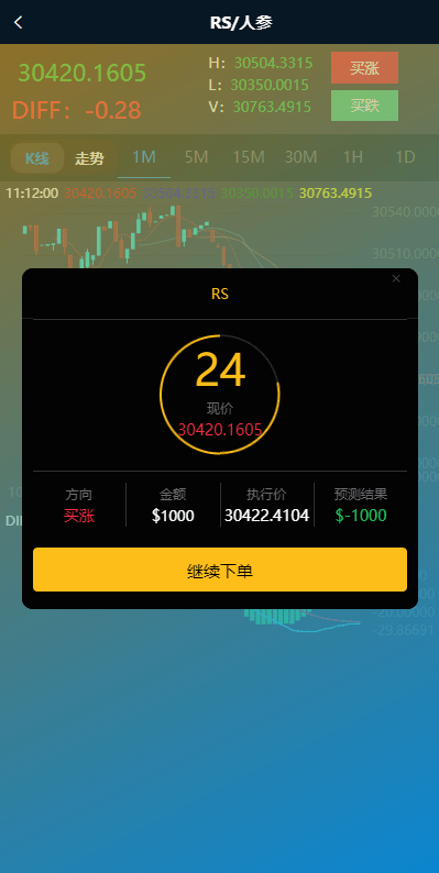 【优选代售】新版ui药材微盘系统/微交易源码/时间盘系统