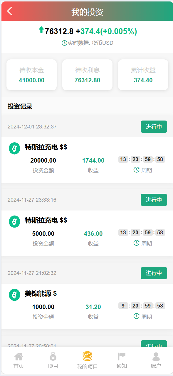 【优选代售】独家VUE海外八国语言新能源产业投资理财系统