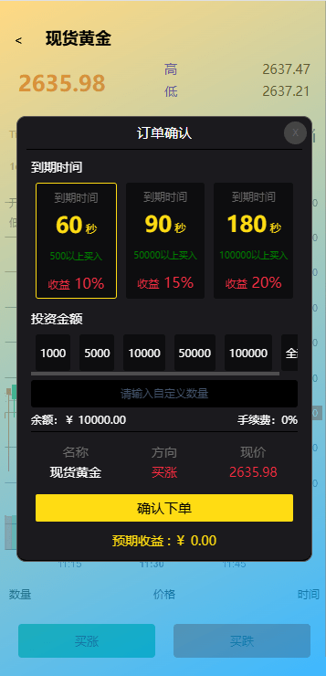 【优选代售】海外微交易系统/虚拟币黄金期货微盘/多语言秒合约微盘