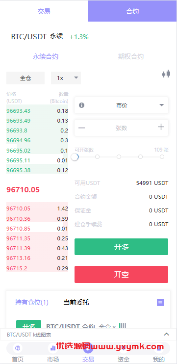 【优选代售】多语言JAVA交易所系统/永续/期权/质押/理财