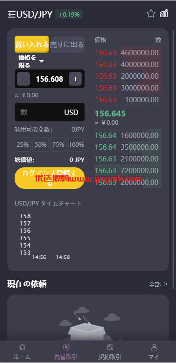 【优选代售】日本外汇 交易所模式 全开源 前端uniapp 后端laravel 框架 独家二开运营版