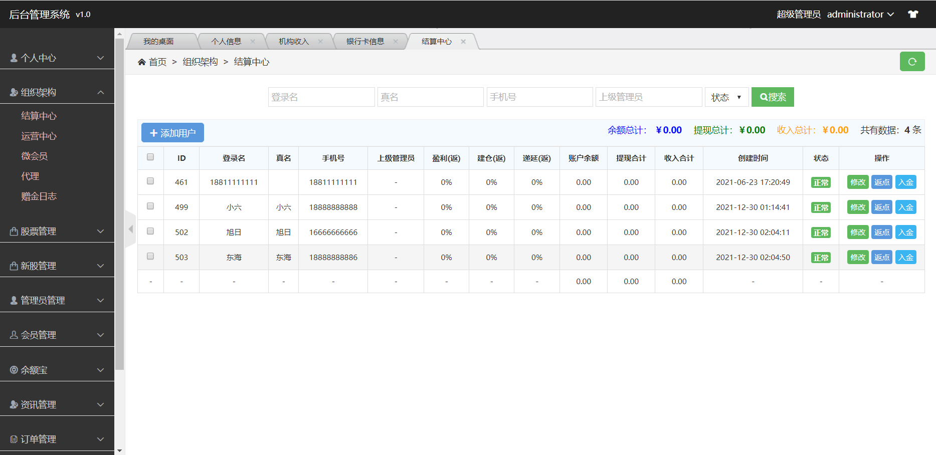 【优选代售】全新股票php版本纯源码,采用tp框架,带打新功能,功能完善,可随意二开,绝对的运营版本