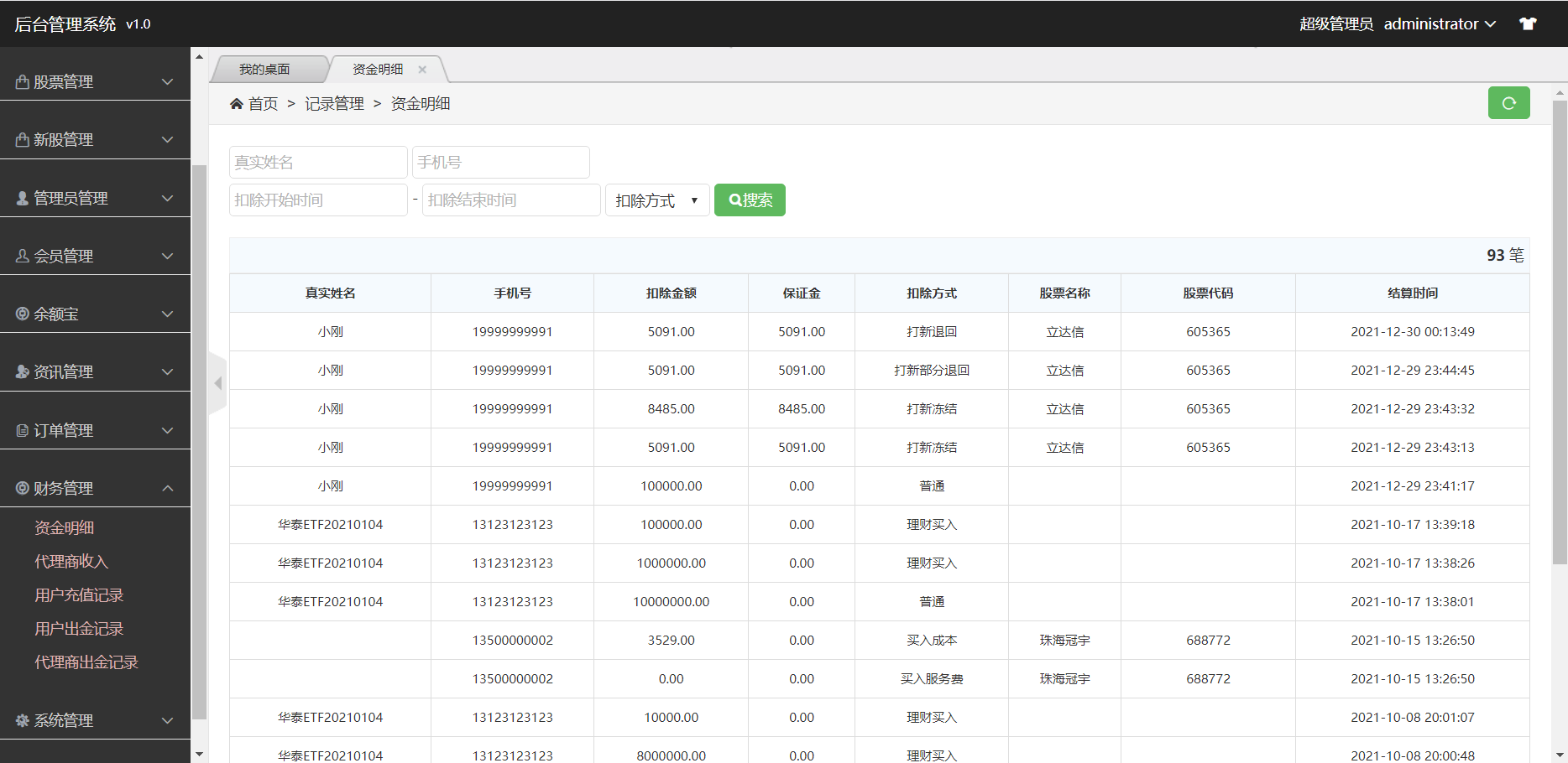 【优选代售】全新股票php版本纯源码,采用tp框架,带打新功能,功能完善,可随意二开,绝对的运营版本