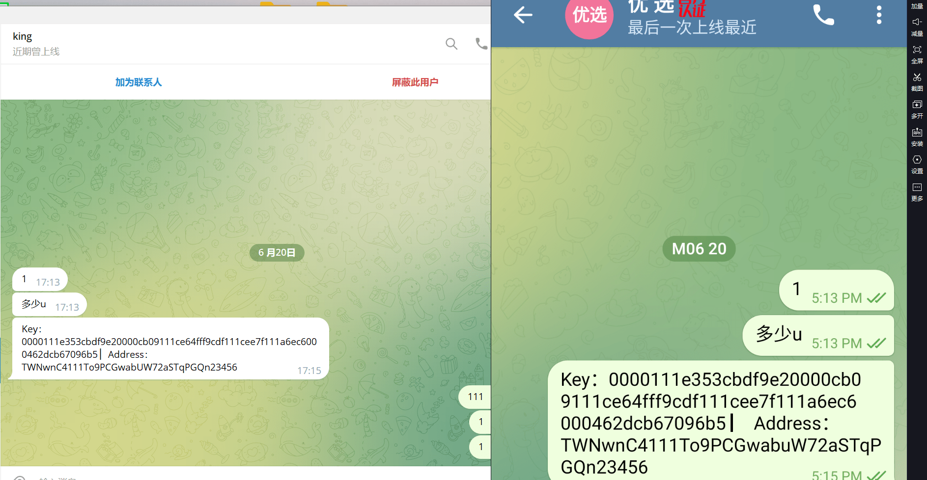【优选代售】中文假电报2.0系统假TG假飞机telegram2.0中文版|篡改钱包地址|支持篡改三链|带搭建教程