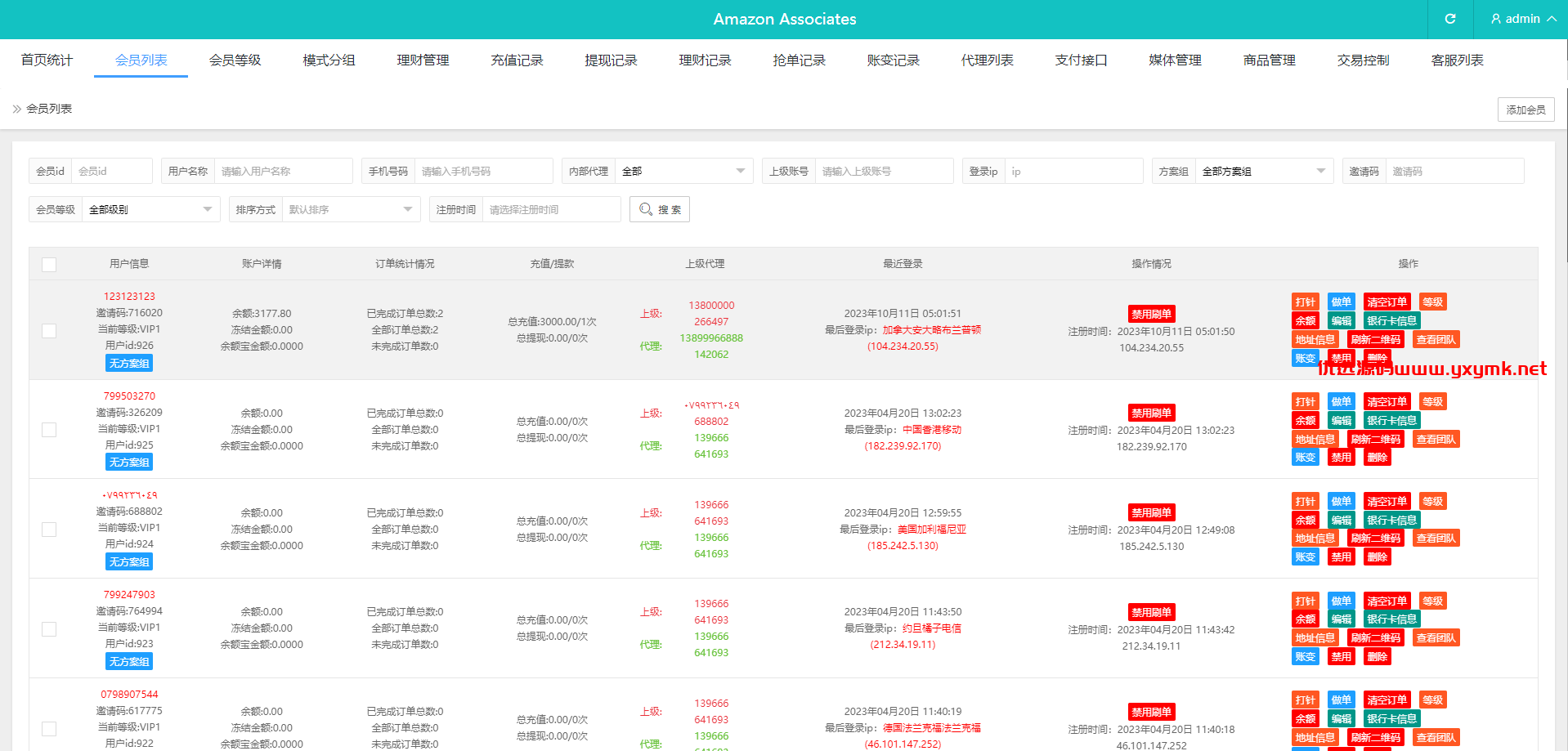 【优选代售】多语言抢单刷单系统/海外刷单源码/分组杀/前端vue
