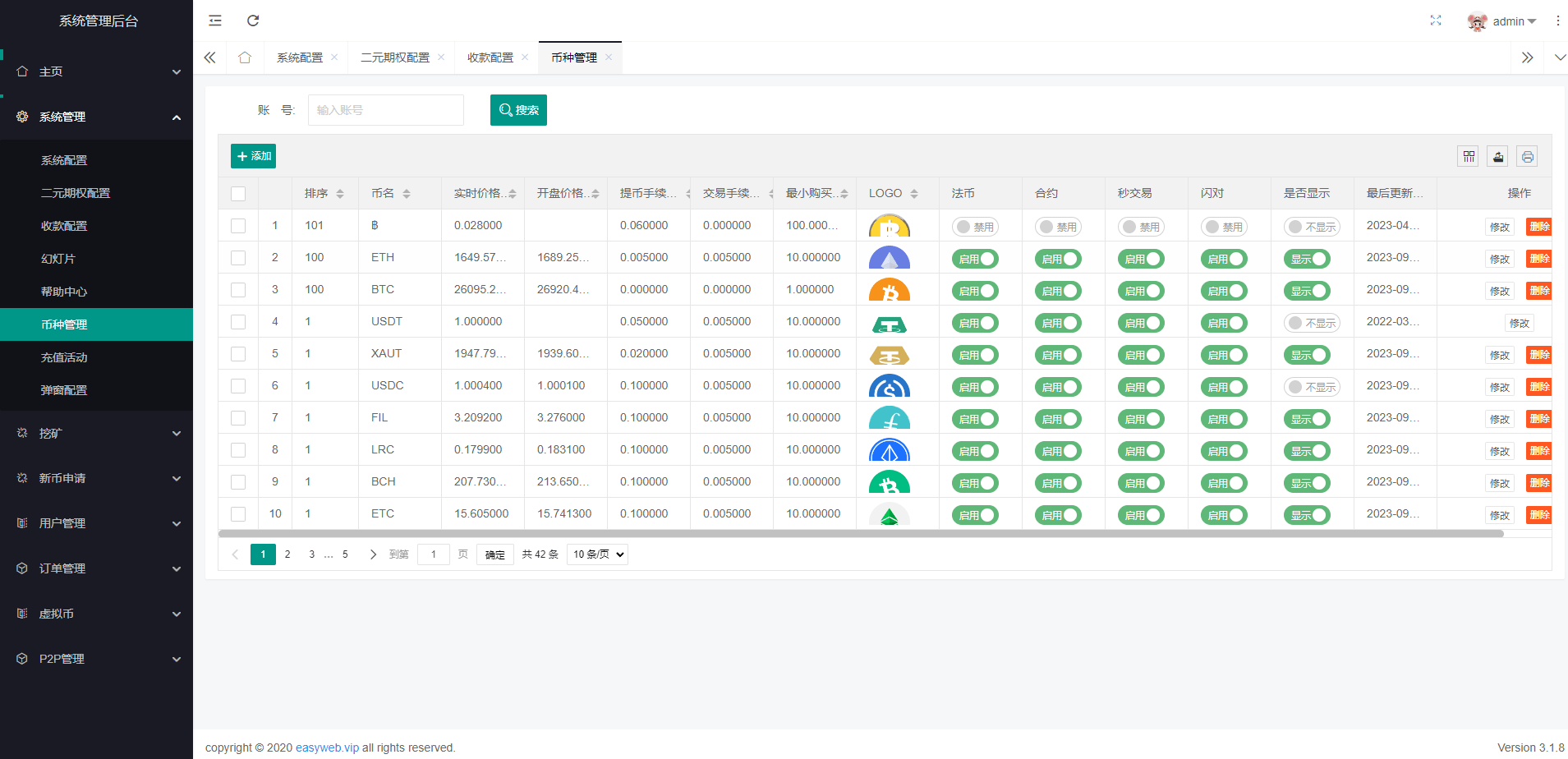 【优选代售】新版多语言交易所系统/秒合约币币交易/P2P理财派单抢单