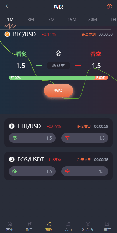 【优选代售】完整修复多语言交易所系统/秒合约/期权/合约/新币申购/投资理财