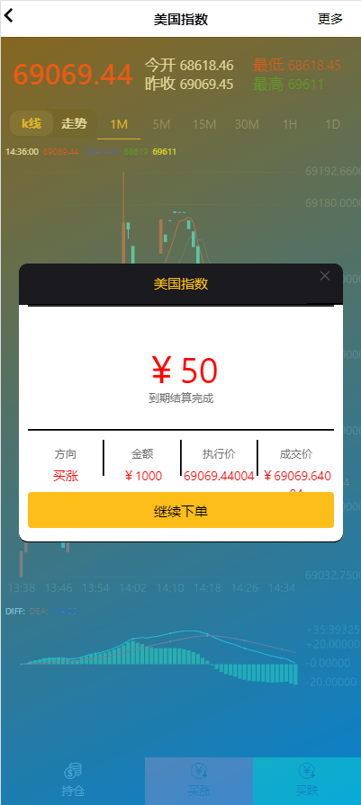 【优选代售】证券微交易系统/期货微盘源码/时间盘投资理财