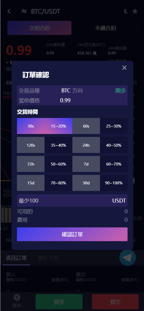 【优选源码】Vexus多语言虚拟货币交易所/模拟账户+现货交易+永续合约+交割合约+基金理财+锁仓挖矿+质押贷款+闪兑/前端vue编译后+后端Java