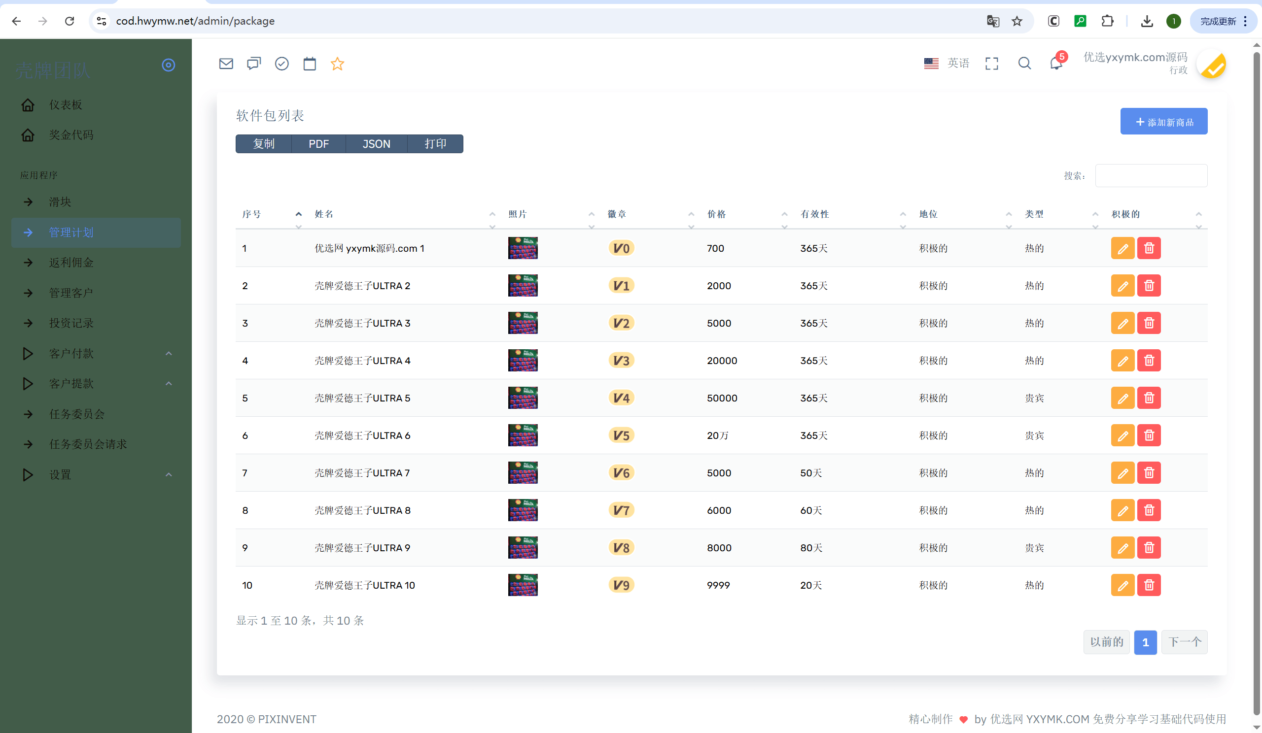【优选源码】海外多语言/壳牌投资系统/可自定义产品