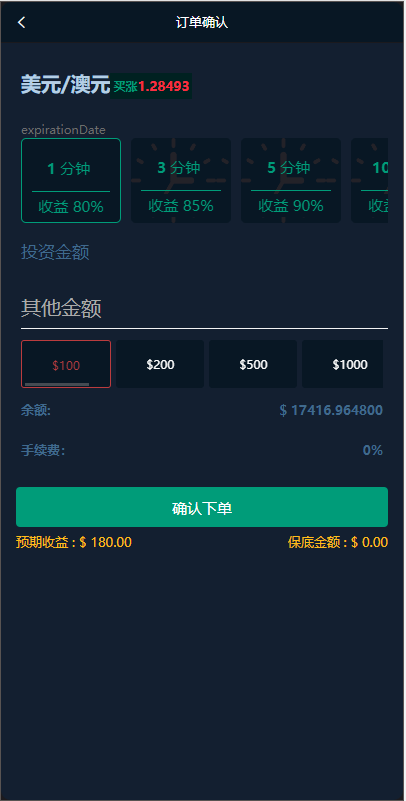 【优选源码】海外版微盘外汇系统/多语言投资系统/USDT充值