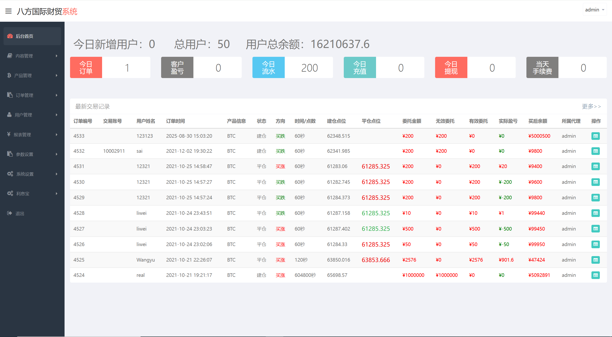【优选源码】全新UI五种语言微盘系统/出海版理财系统/外汇投资理财/虚拟币USDT充值