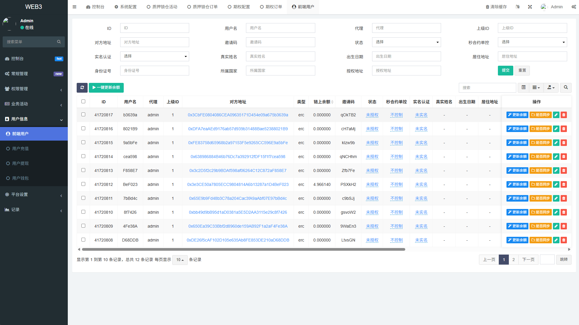 【优选代售】新版海外DAPP交易所/期权交易/质押/信用分