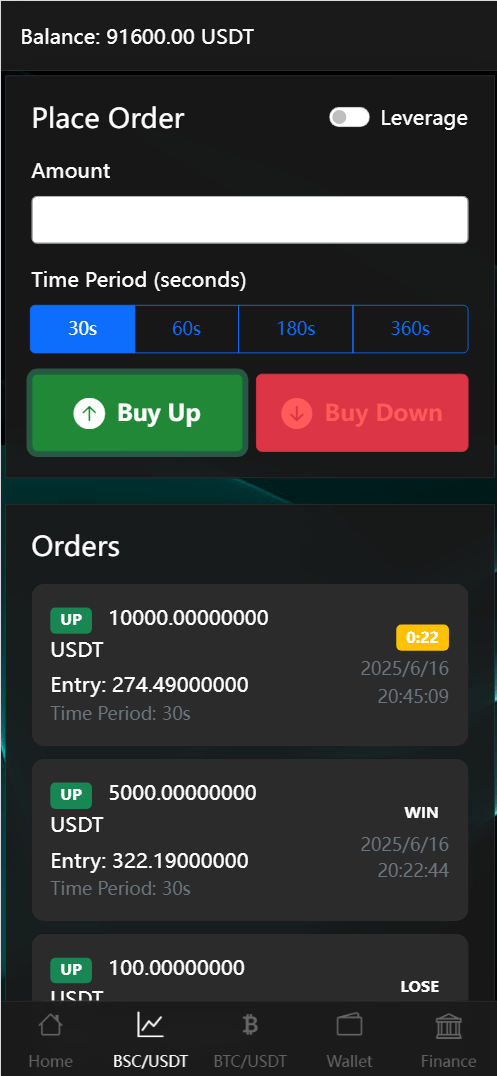 【优选源码】BitTong虚拟货币微交易投资理财源码/现货交易+杠杆交易+完美K线控制+完整用户输赢控制+代理/前端html+后端PHP