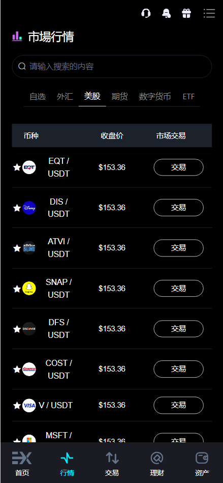 【优选源码】Bitinvests多语言交易所源码/外汇+美股+期货+交割合约+期权交易+现货交易+C2C+平台币+Ai投资理财+Defi借贷/前端vue纯源码+后端PHP