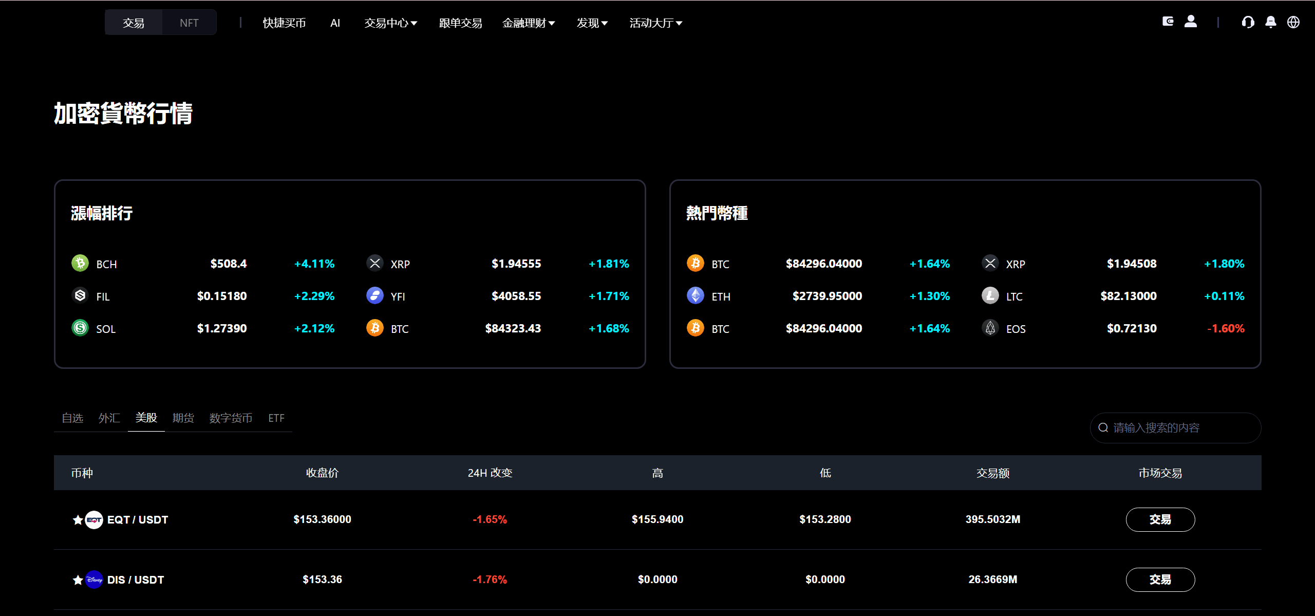 【优选源码】Bitinvests多语言交易所源码/外汇+美股+期货+交割合约+期权交易+现货交易+C2C+平台币+Ai投资理财+Defi借贷/前端vue纯源码+后端PHP